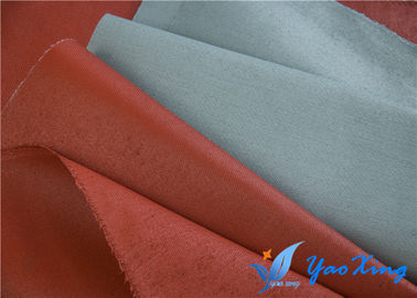 Gray Silicone Coated Glass Cloth, tissu enduit de silicone ignifuge de fibre de verre